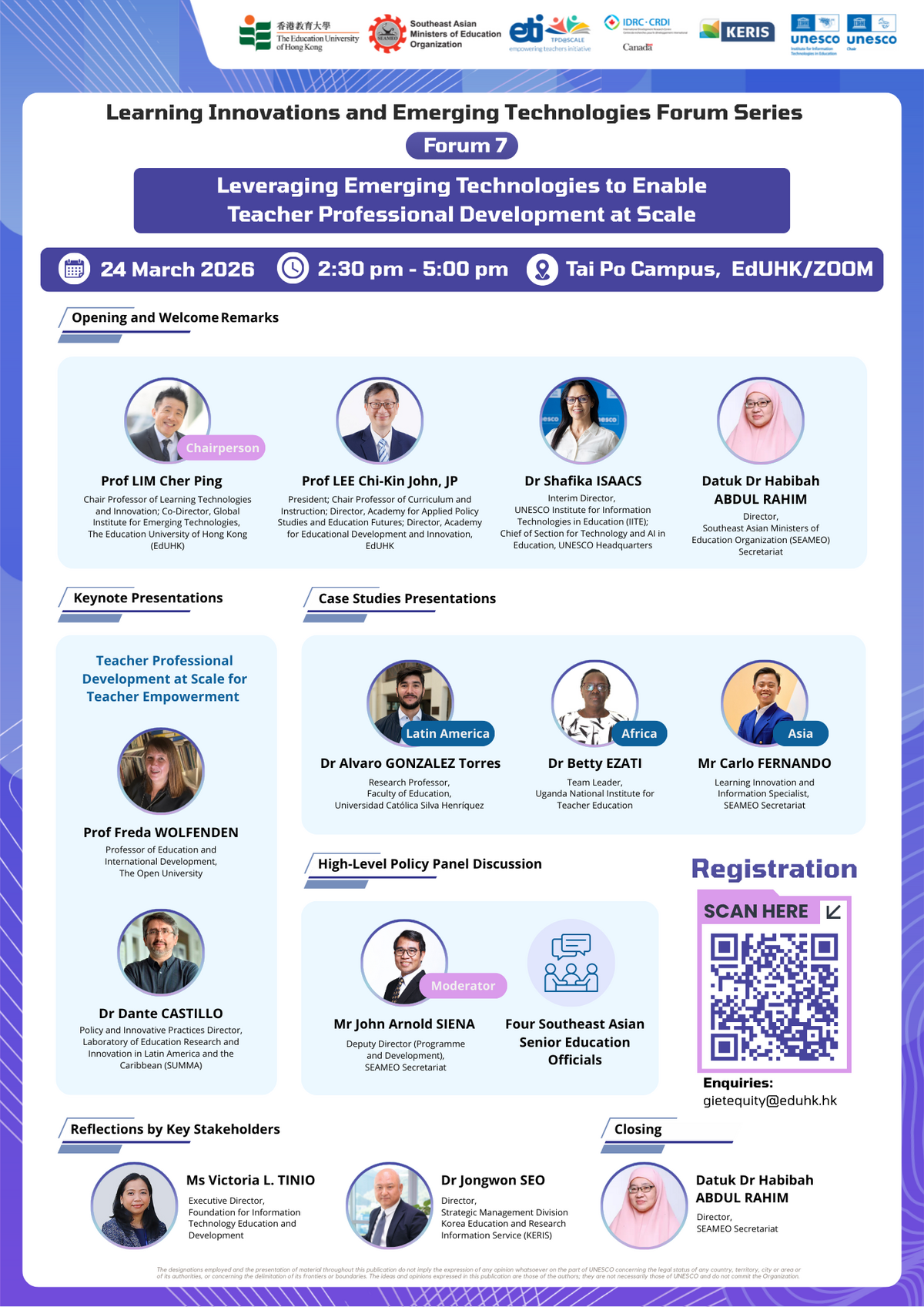 [Forum 7] Leveraging Emerging Technologies to Enable Teacher ...